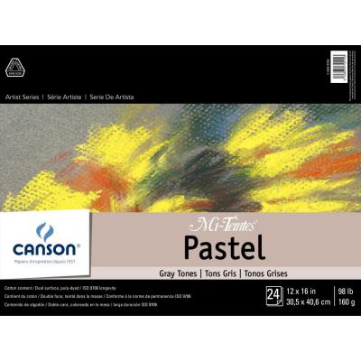 Canson Mi-Teintes Pastels Paper Pad - Gray Tones